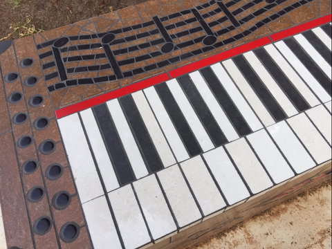 Piano Park Bench, Moonta - Surfers Gold Coast 2