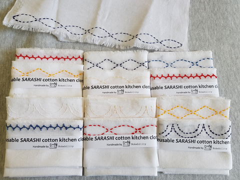 Online Live Streaming Class: Make A Sashiko Reusable Kitchen Cloth - Surfers Gold Coast 0