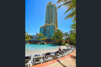 Crown Towers with Surfers Gold Coast