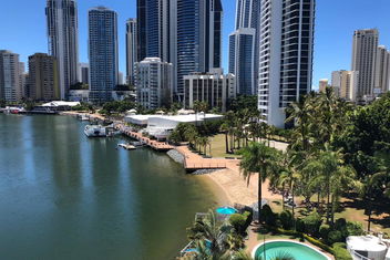 Panorama Tower Riverfront Apartments with Surfers Gold Coast
