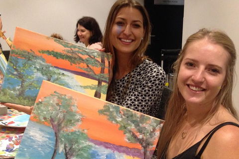 Friday Night 2 For 1 Paint And Sip Art Sessions - Surfers Gold Coast 4